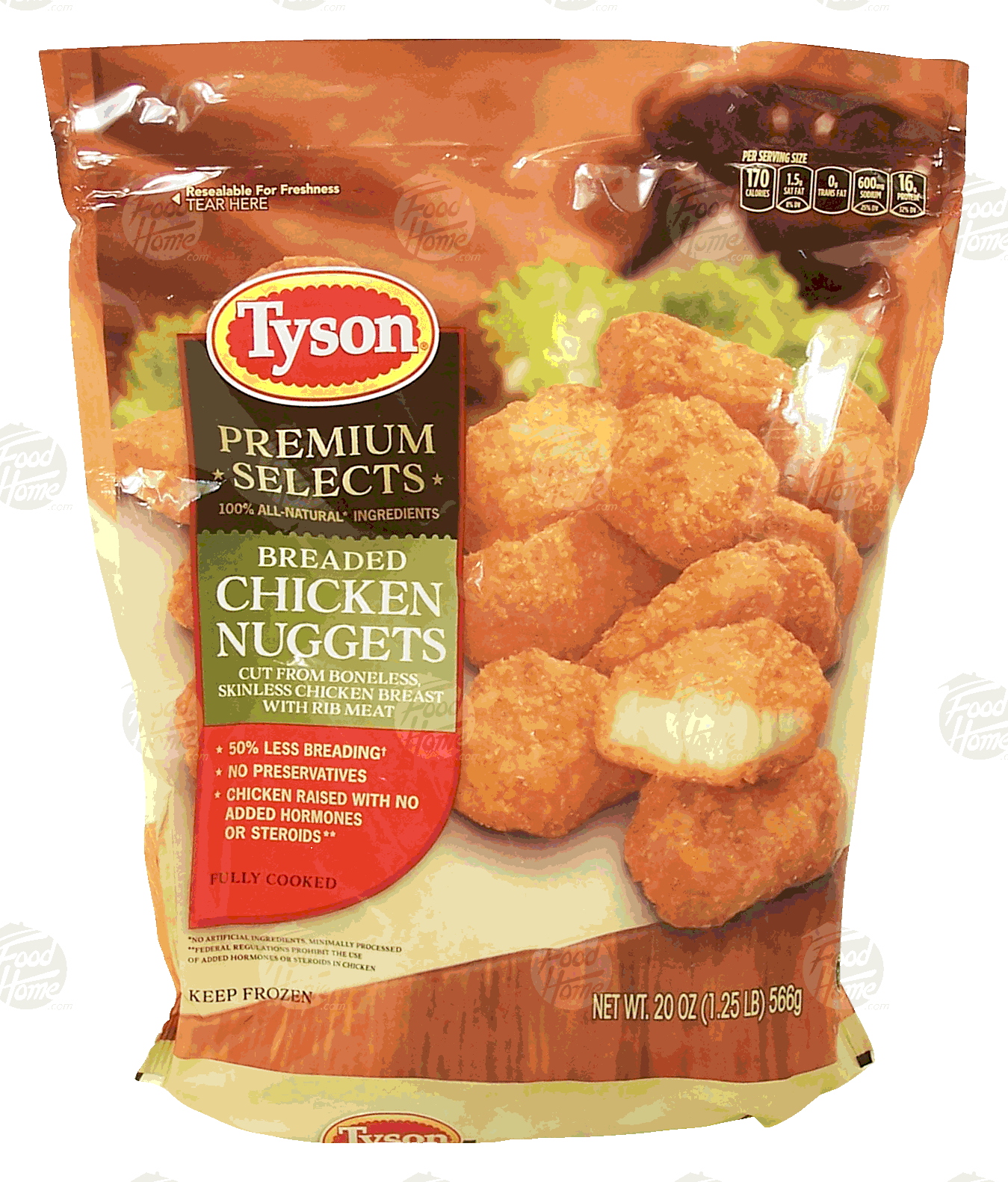 Tyson Premium Selects breaded chicken nuggets Full-Size Picture